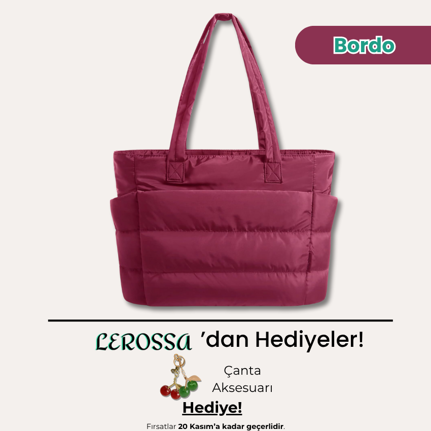 Lerossa | Kapitone Tote Çanta