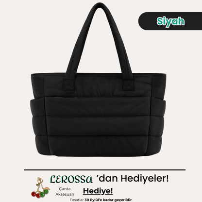 Lerossa | Kapitone Tote Çanta