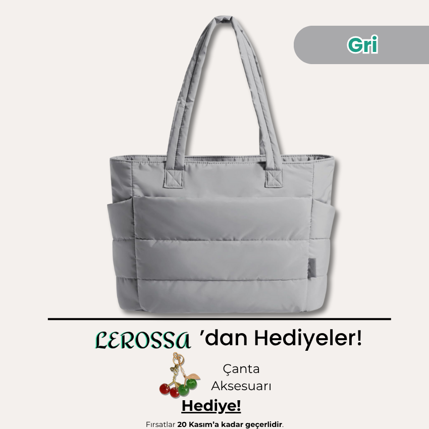 Lerossa | Kapitone Tote Çanta