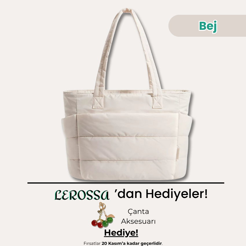 Lerossa | Kapitone Tote Çanta
