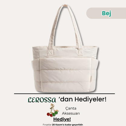 Lerossa | Kapitone Tote Çanta