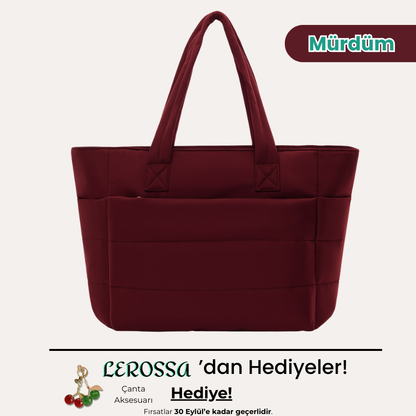 Lerossa | Kapitone Tote Çanta